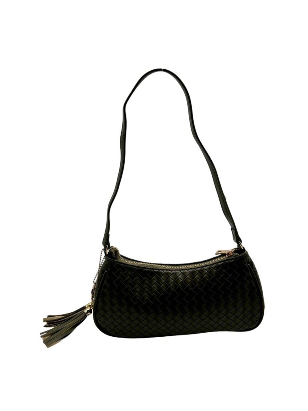 Like Dreams Olive Green Woven Shoulder Bag